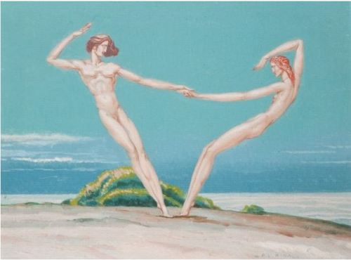 Louis Pierre Rigal, Couple dansant, huile sur panneau, 27 x 35 cm, Vendu aux enchères sur Artnet